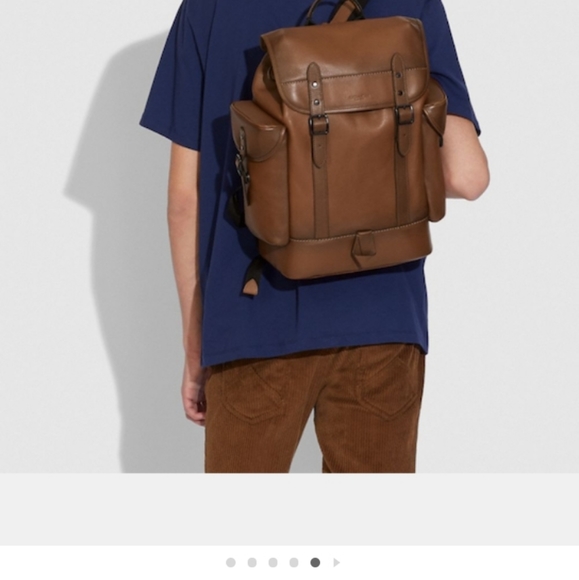 Coach Leather Backpack - Picture 2 of 4